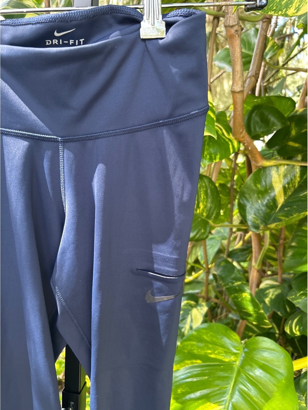Nike Dri-FIT Navy Blue Athletic Leggings XS